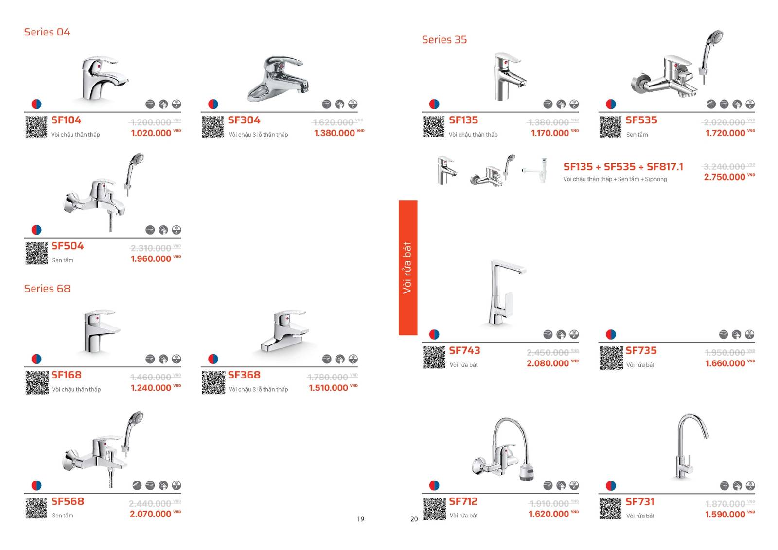 Bảng giá và Catalogue Thiết bị vệ sinh SANFI mới nhất 2024 /Page 